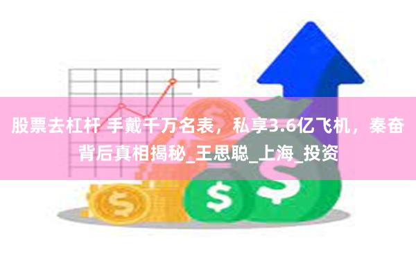 股票去杠杆 手戴千万名表，私享3.6亿飞机，秦奋背后真相揭秘_王思聪_上海_投资