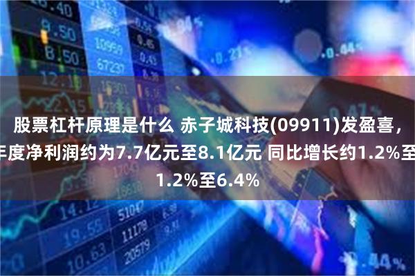 股票杠杆原理是什么 赤子城科技(09911)发盈喜，预期年度净利润约为7.7亿元至8.1亿元 同比增长约1.2%至6.4%