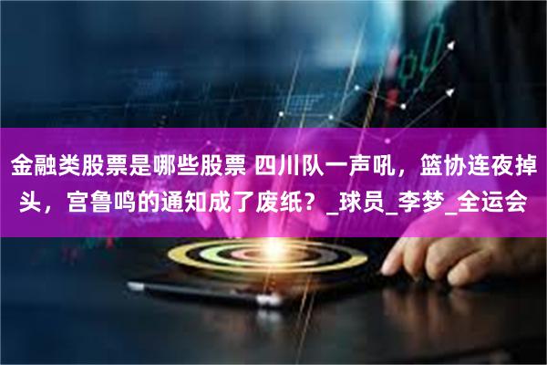 金融类股票是哪些股票 四川队一声吼，篮协连夜掉头，宫鲁鸣的通知成了废纸？_球员_李梦_全运会